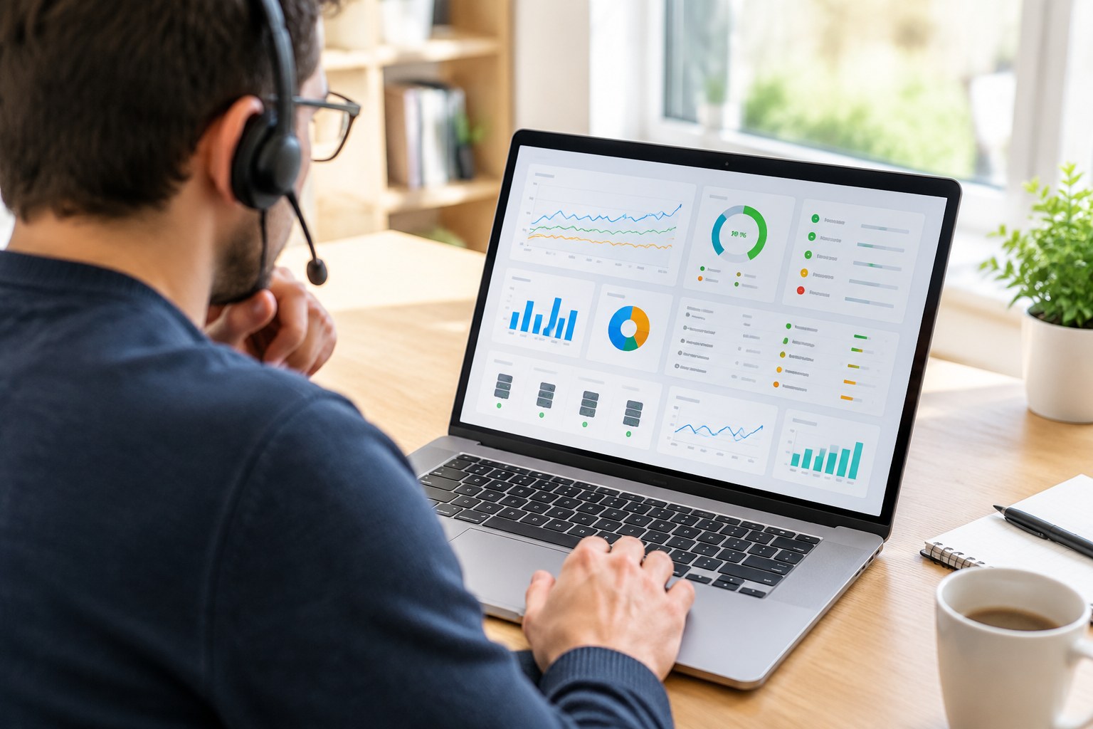 Remote diagnosis — remote IT consultancy in progress